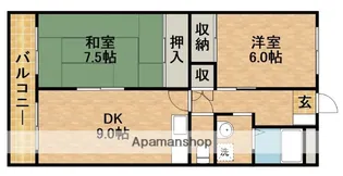 ハーモニー和合Ⅰ【205号室】の間取り