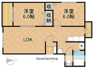 ピュアライフみをつくし【1階】の間取り