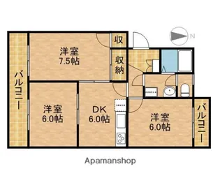 ラ・プリマベーラ【2階】の間取り