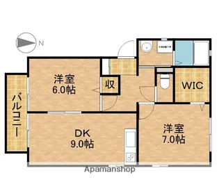 フォレスト豊田【2階】の間取り
