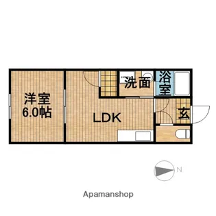 スカイハイツ【1階】の間取り
