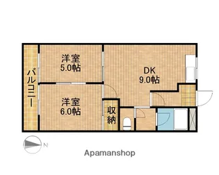 ポートアイランドTⅡ【2階】の間取り