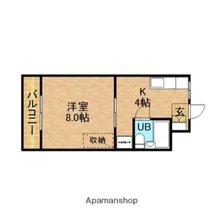 メルカードあさひⅢ【1階】の間取り