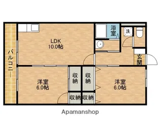 サンセールトモエ【102号室】の間取り