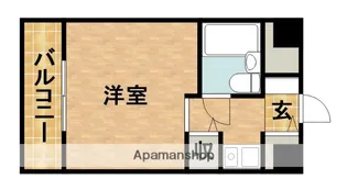 メイクスⅠ八幡【303号室】の間取り