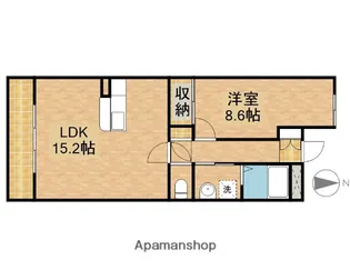 アムール住吉【3階】の間取り