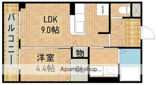 パレット名塚【2階】の間取り