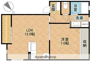 ヴェルデⅡ【1階】の間取り