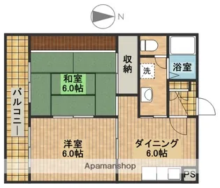 コルマール【3階】の間取り