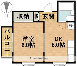 連子川ビル【4階】の間取り