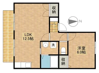エストハウスB【1階】の間取り