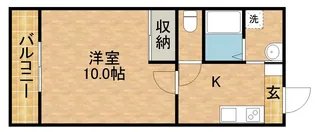 アラモードⅠ【105号室】の間取り