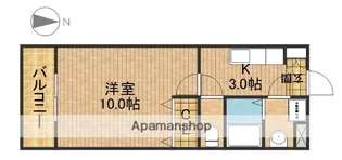マンションきんかん【4階】の間取り