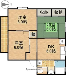 サンハイム【1階】の間取り