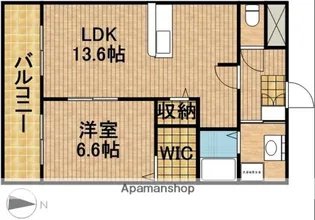 田畑ハイツそれいゆⅡ【301号室】の間取り