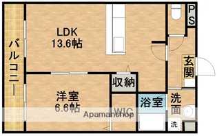 田畑ハイツそれいゆⅡ【2階】の間取り