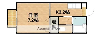 ファミーユⅡ【205号室】の間取り