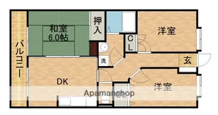 メゾンムラマツⅠ【1階】の間取り
