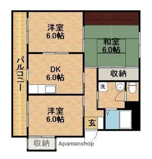 ハイツエトアール【3階】の間取り