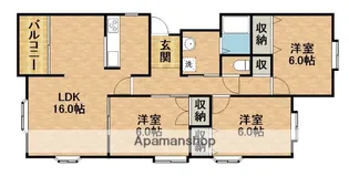ガーデンシティ住吉【3階】の間取り