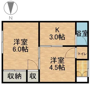 第2メゾン愛【2階】の間取り