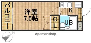 コンフォール鴨江【2階】の間取り