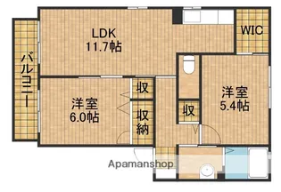 ステラメゾンB【2階】の間取り