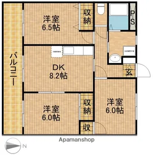 メゾンアルウェットⅠ【2階】の間取り