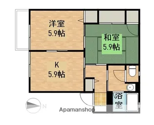 ミレニアム【1階】の間取り