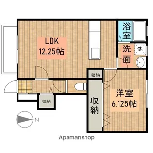エムズコート春岡【1階】の間取り