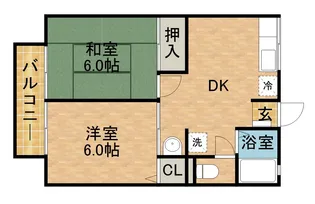 アサタ【1階】の間取り