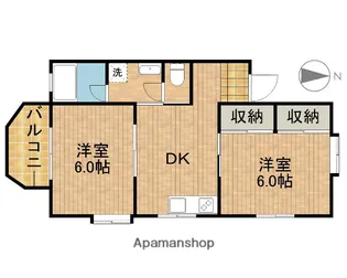 バルビゾン【201号室】の間取り