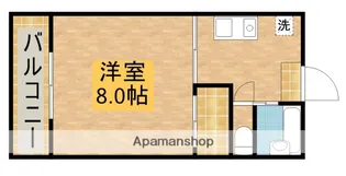 ロイヤル中泉【302号室】の間取り