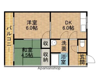 アヴェニュー上小杉【1階】の間取り