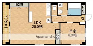 クレール浜松Ⅰ【7階】の間取り