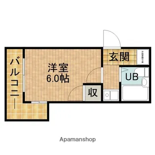 1Kの間取り画像