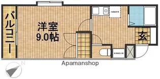 マンション紫尾【308号室】の間取り
