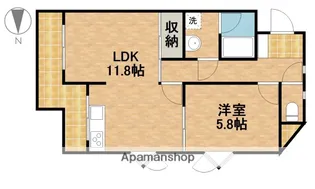 ミラクル西塚【4階】の間取り