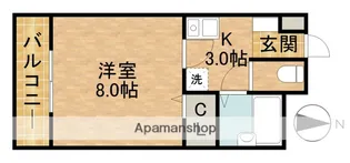 レガーロ鴨江Ⅱ【2階】の間取り