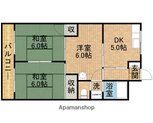 コーポマウンテンⅡ【202号室】の間取り