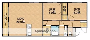 メゾンヤマカA【2階】の間取り