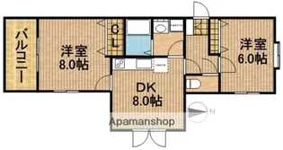 レイクビレッジⅠ【1階】の間取り