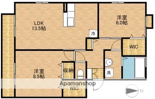 ラフィーネ・フォーレA【3階】の間取り