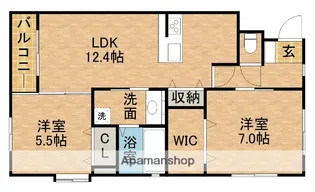 ベルラ曳馬【3階】の間取り