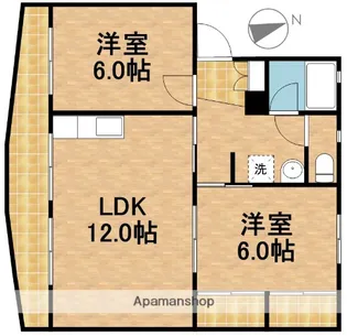 サンハイツ【201号室】の間取り