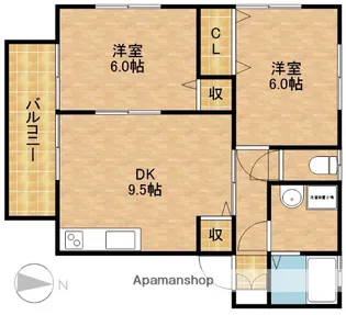 ハイツカローラ【101号室】の間取り