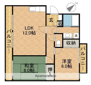 アンジャンコ【4階】の間取り