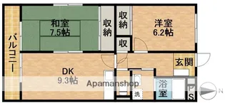 エムザ西貝【103号室】の間取り