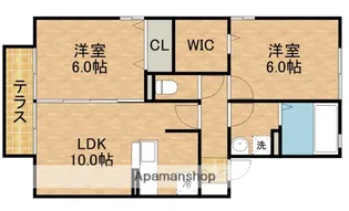 ブランシェA【1階】の間取り