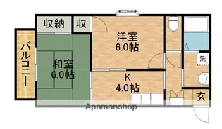 GRANDEUR(グランジュール)【405号室】の間取り